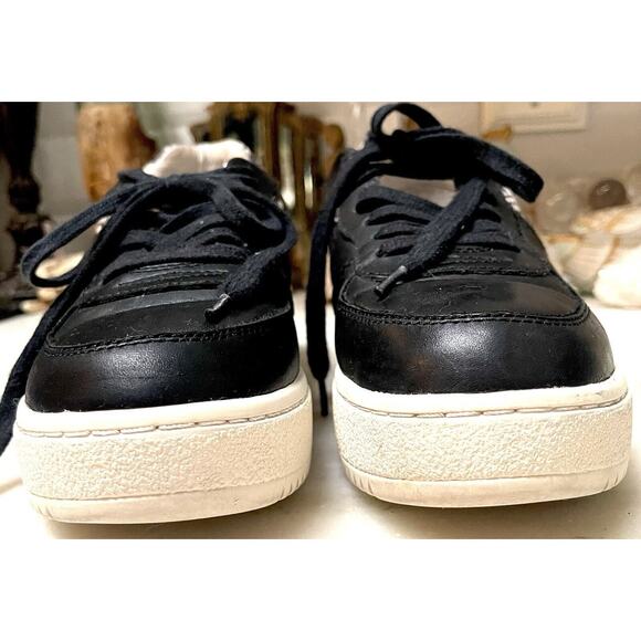 NEW ASH Fool STAR Snake Print Trimmed black Leather Platform Sneakers Size EU 38 - Picture 8 of 14